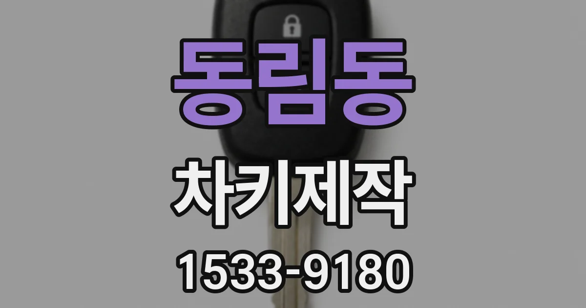 동림동 차키제작