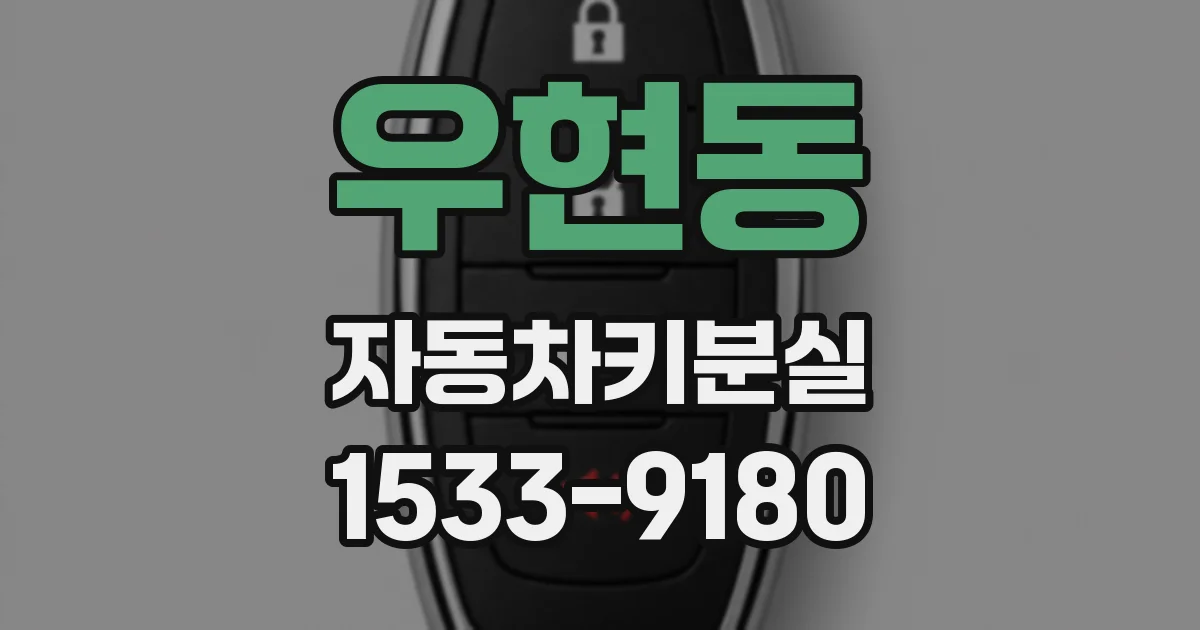 우현동 자동차키분실