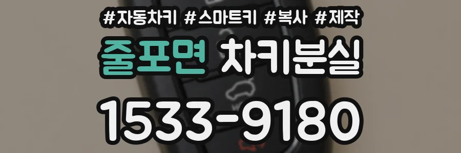 줄포면 차키분실
