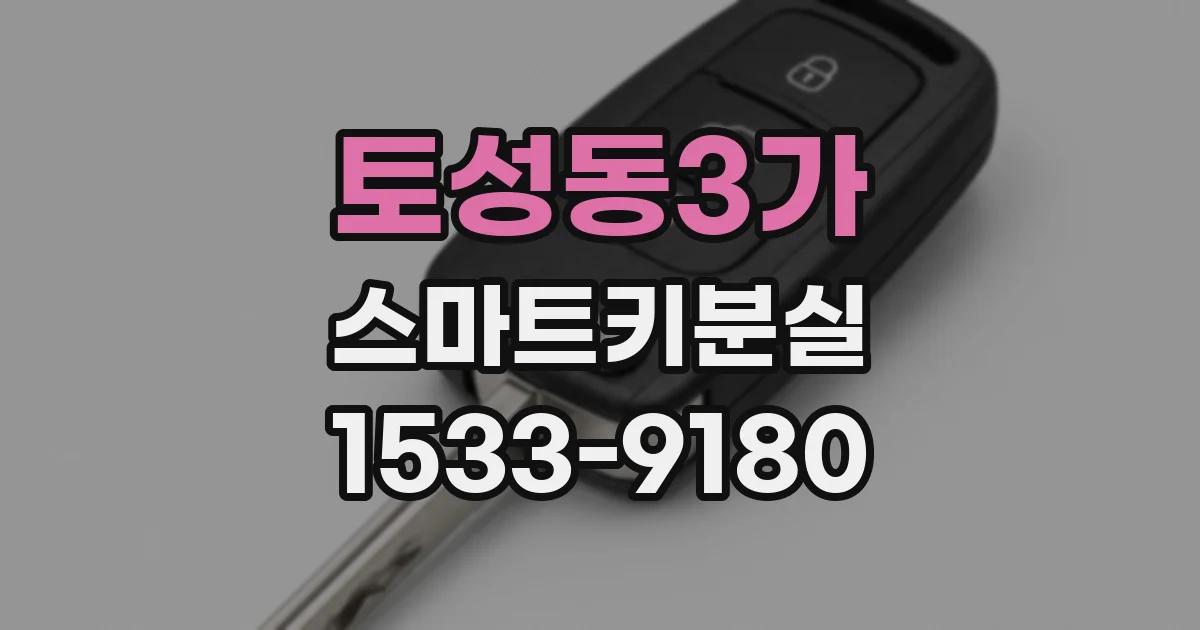 토성동3가 스마트키분실