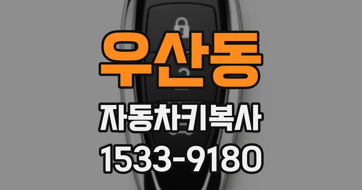 우산동 자동차키복사