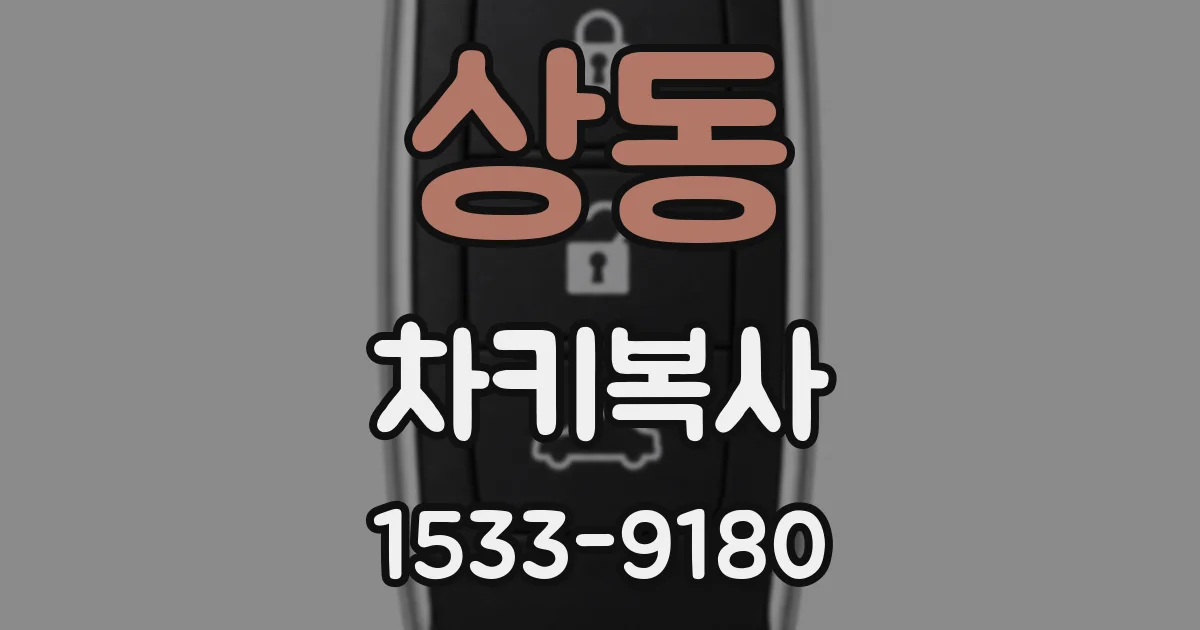 상동 차키복사
