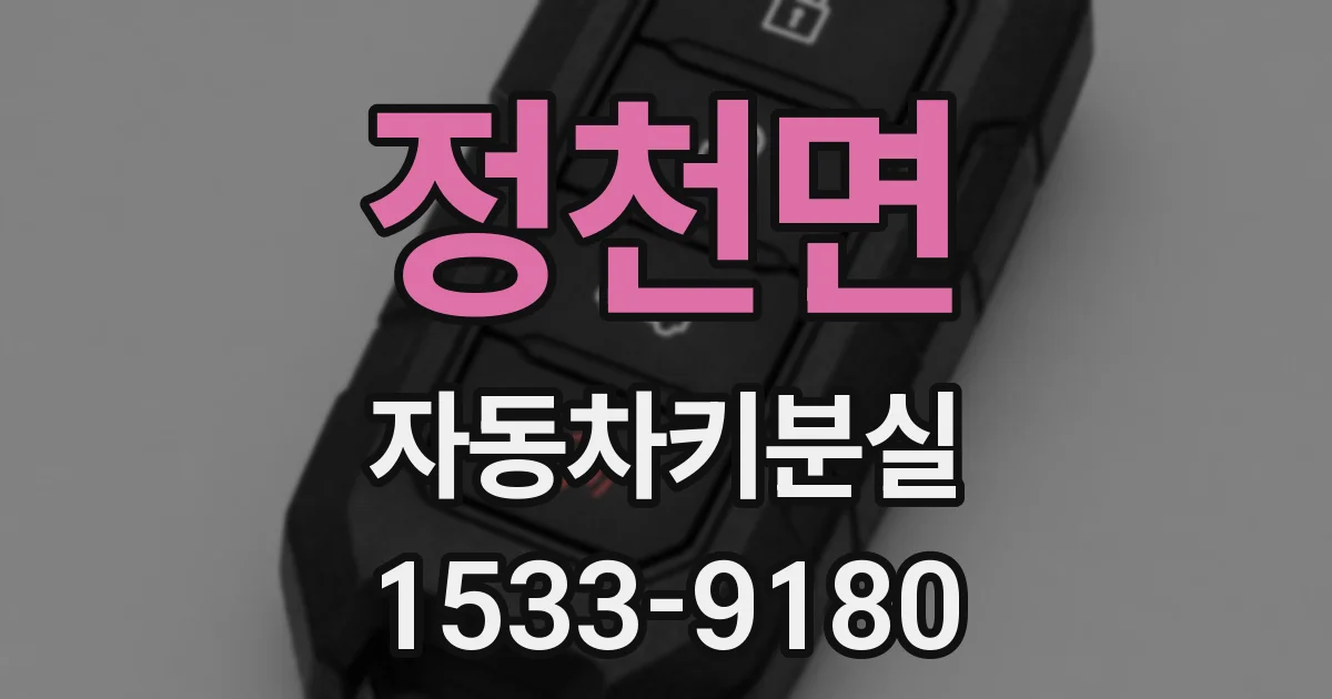 정천면 자동차키분실