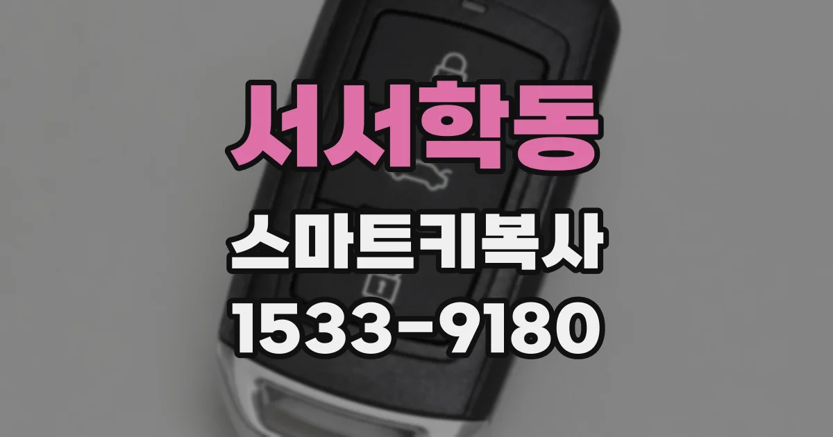 서서학동 스마트키복사