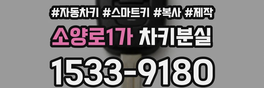 소양로1가 차키분실