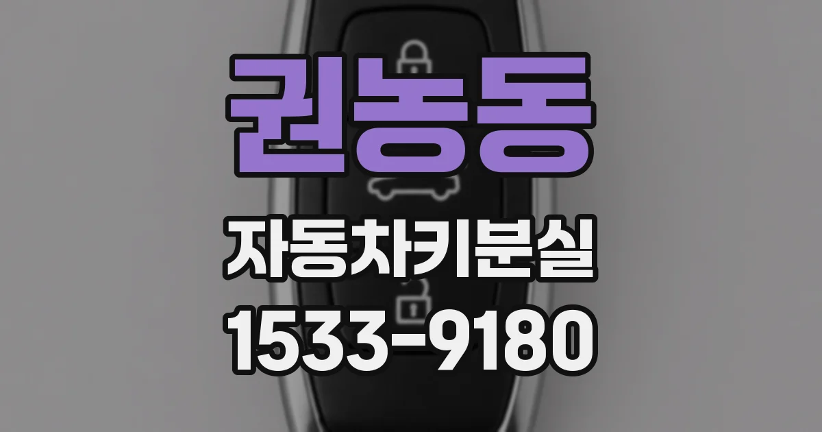 권농동 자동차키분실