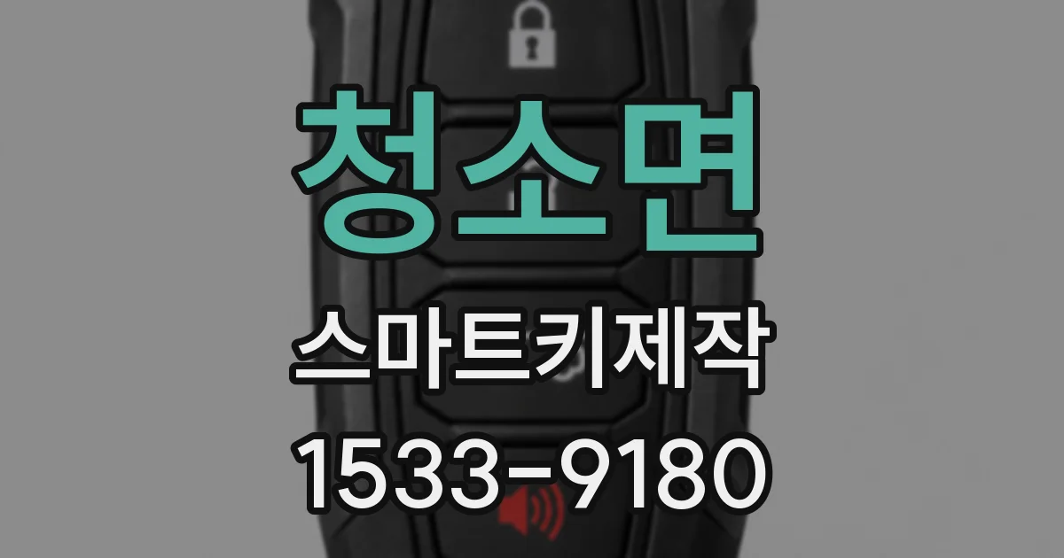 청소면 스마트키제작