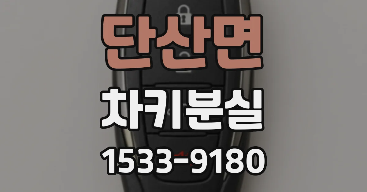 단산면 차키분실