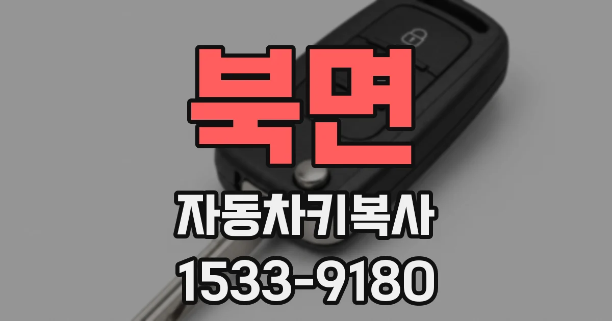 북면 자동차키복사