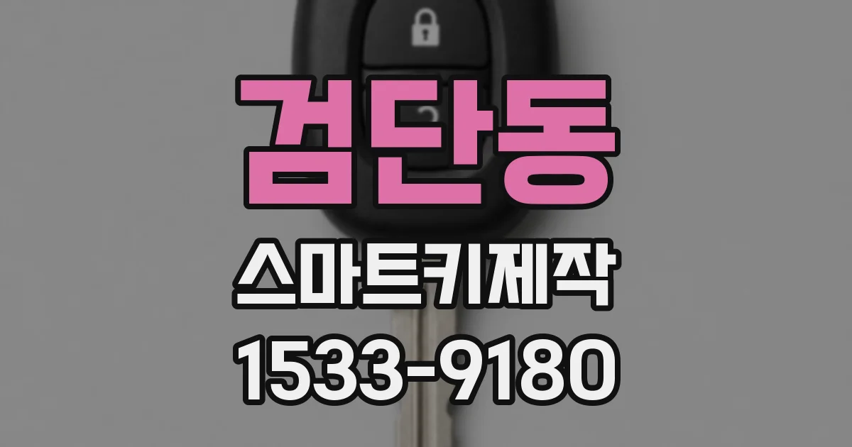 검단동 스마트키제작