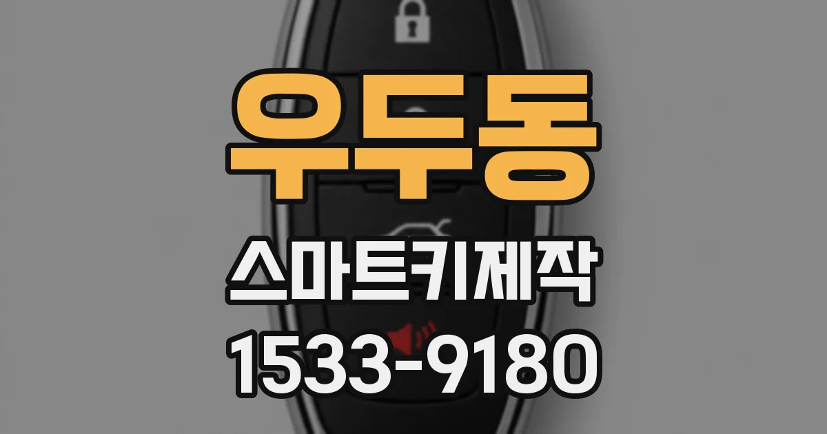 우두동 스마트키제작