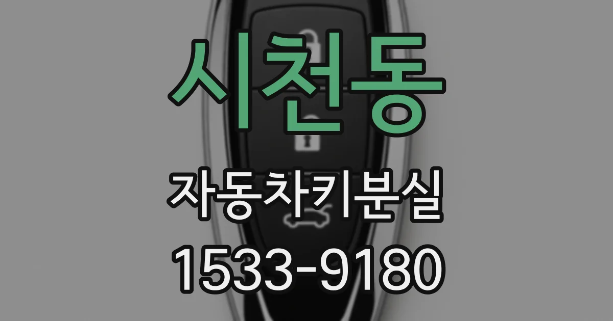 시천동 자동차키분실