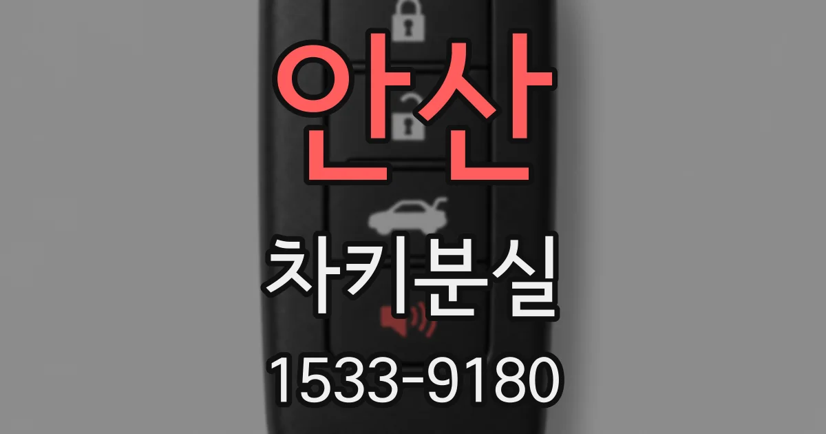 안산 차키분실