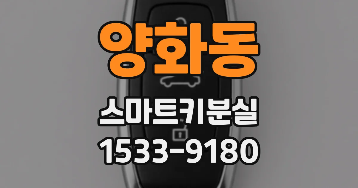 양화동 스마트키분실