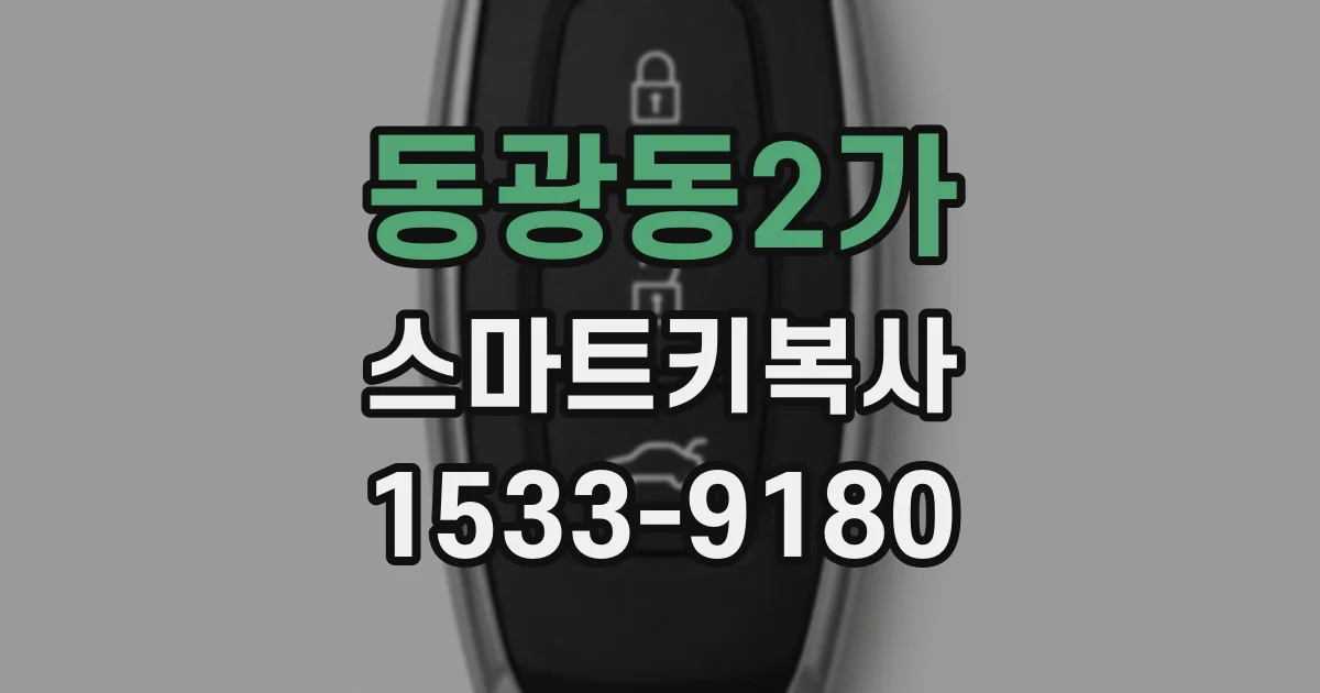 동광동2가 스마트키복사