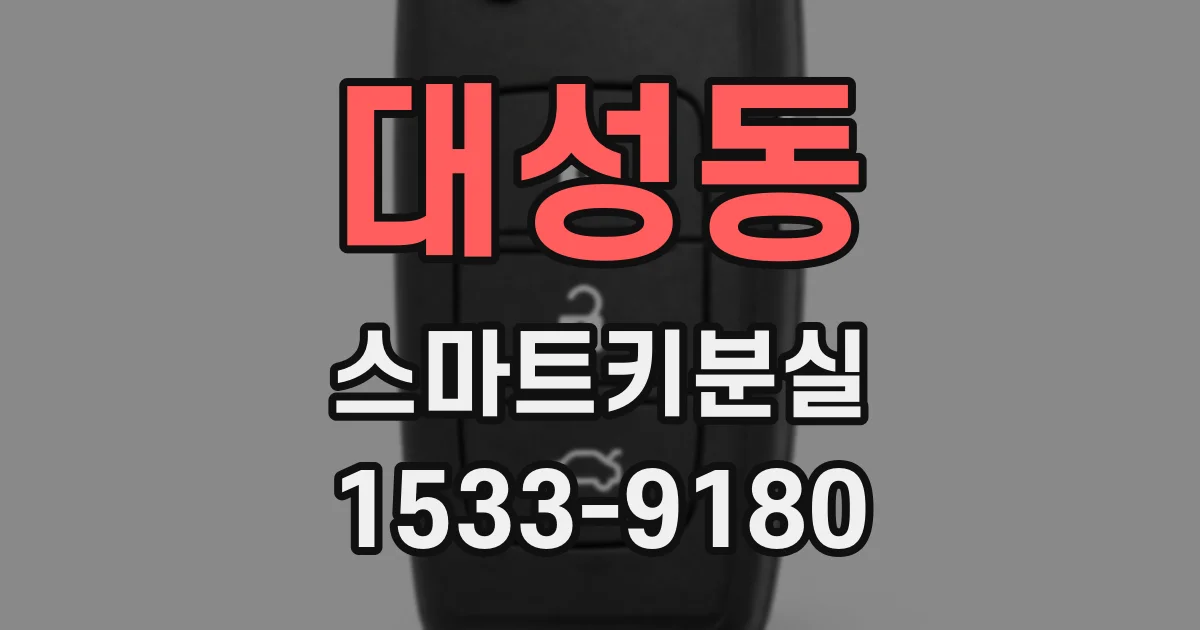 대성동 스마트키분실