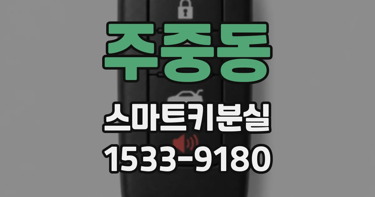 주중동 스마트키분실