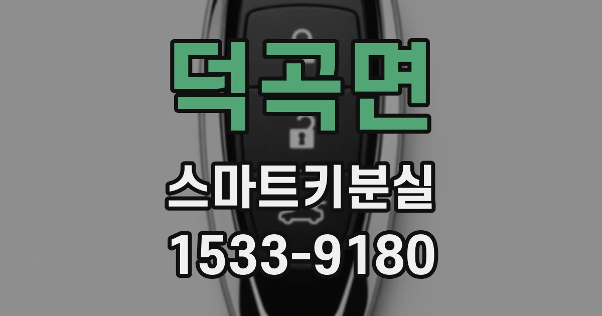 덕곡면 스마트키분실