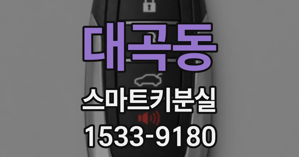 대곡동 스마트키분실