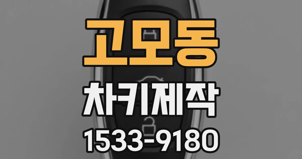 고모동 차키제작