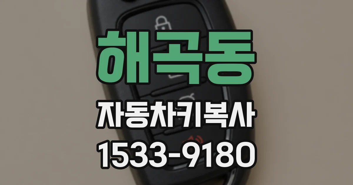 해곡동 자동차키복사