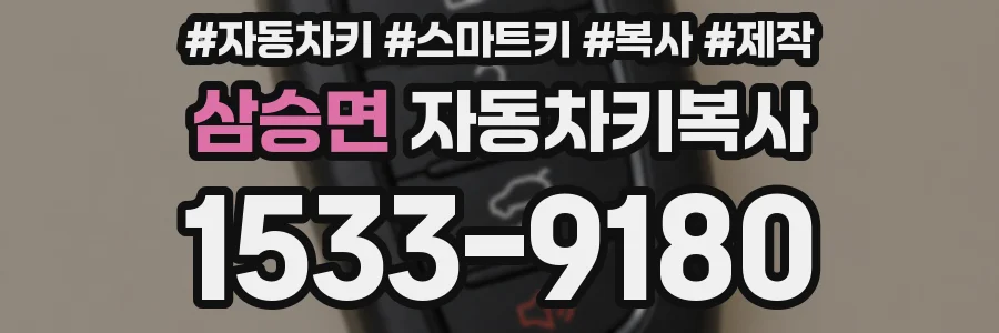 삼승면 자동차키복사