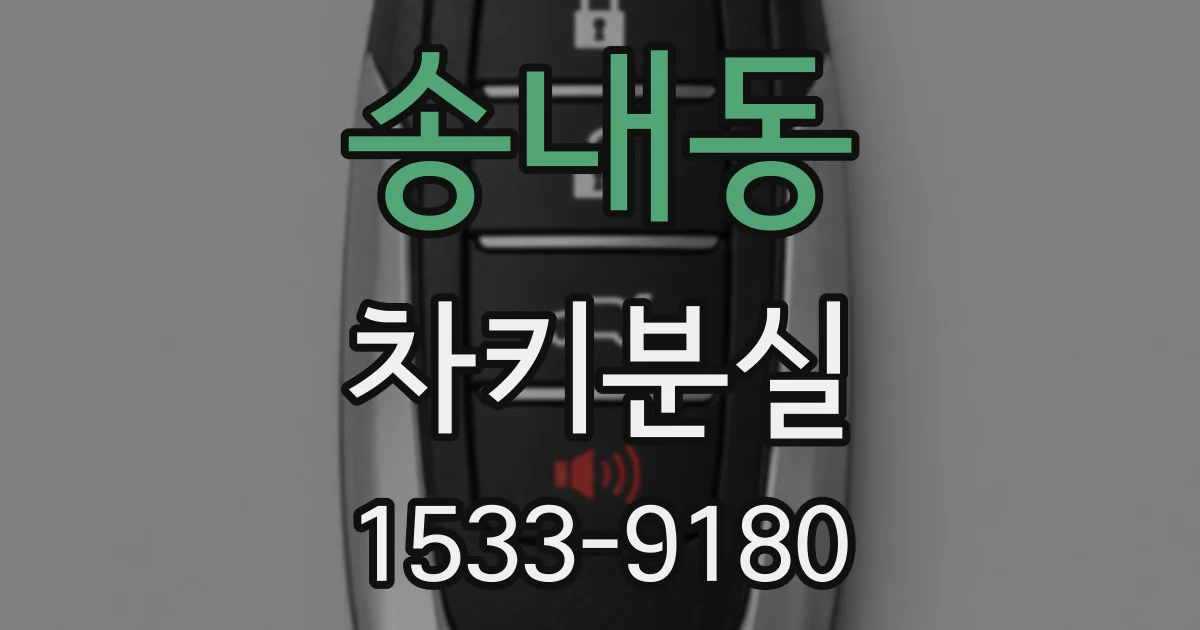 송내동 차키분실