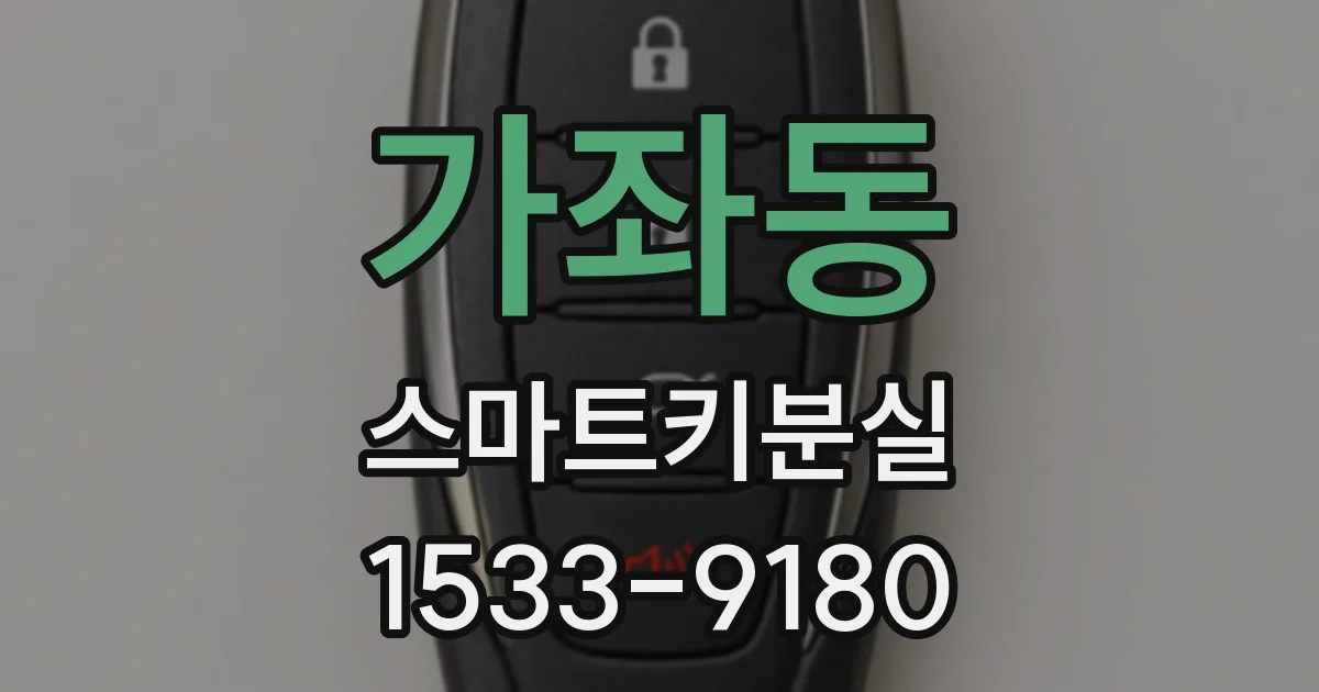 가좌동 스마트키분실