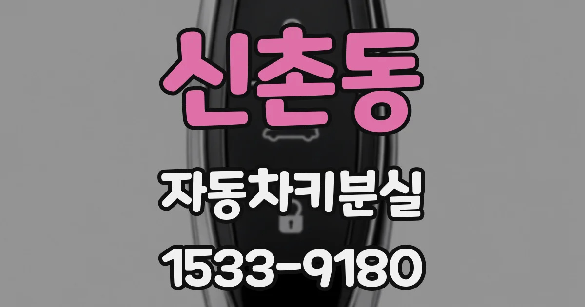 신촌동 자동차키분실