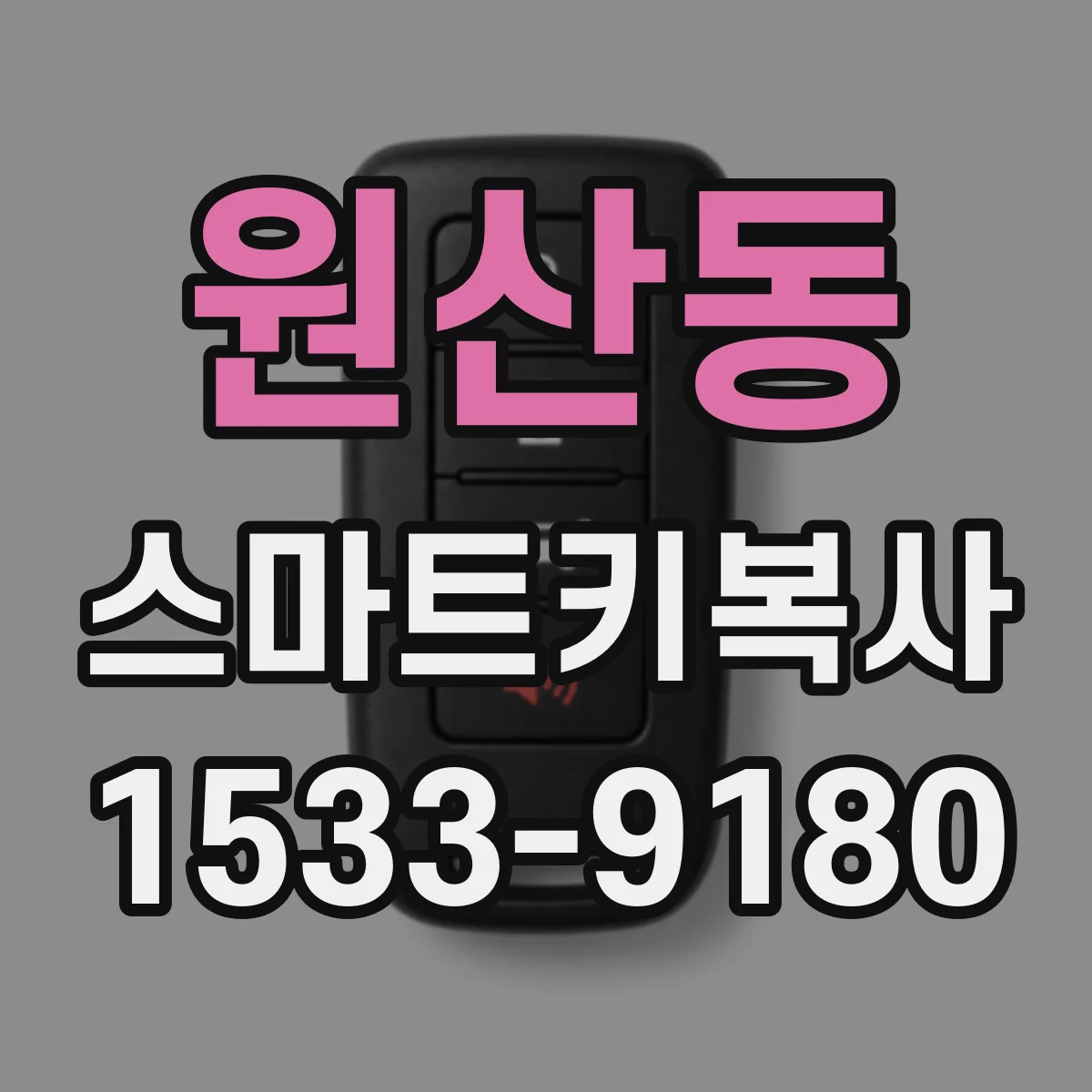 원산동 스마트키복사