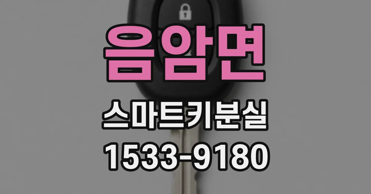 음암면 스마트키분실