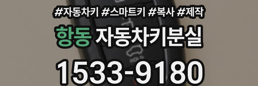 항동 자동차키분실