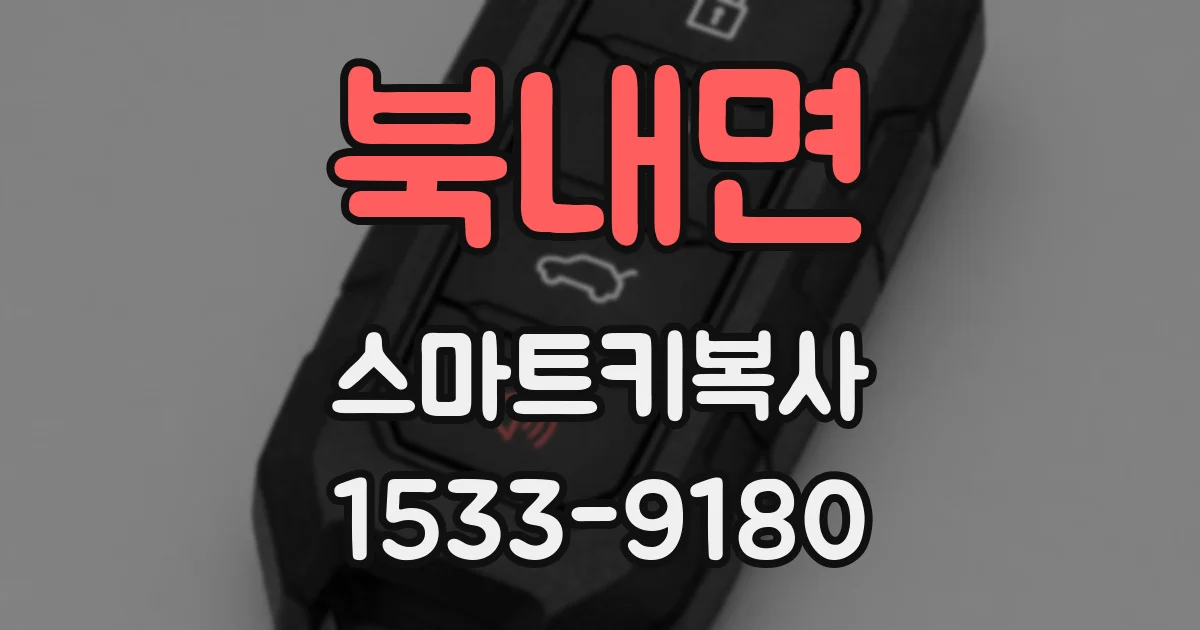 북내면 스마트키복사