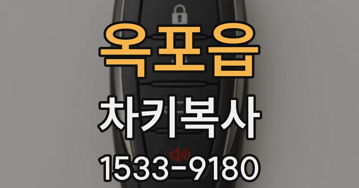 옥포읍 차키복사