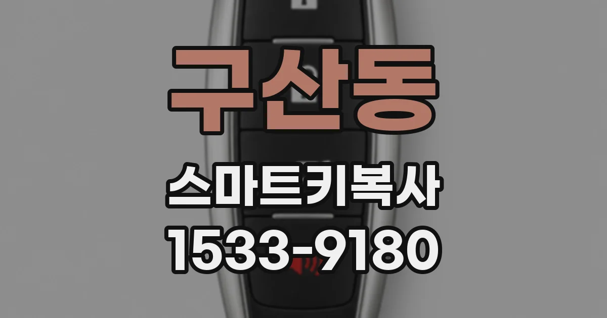 구산동 스마트키복사