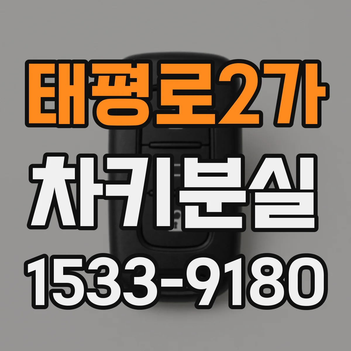 태평로2가 차키분실