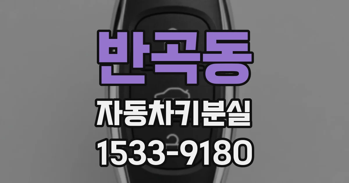 반곡동 자동차키분실