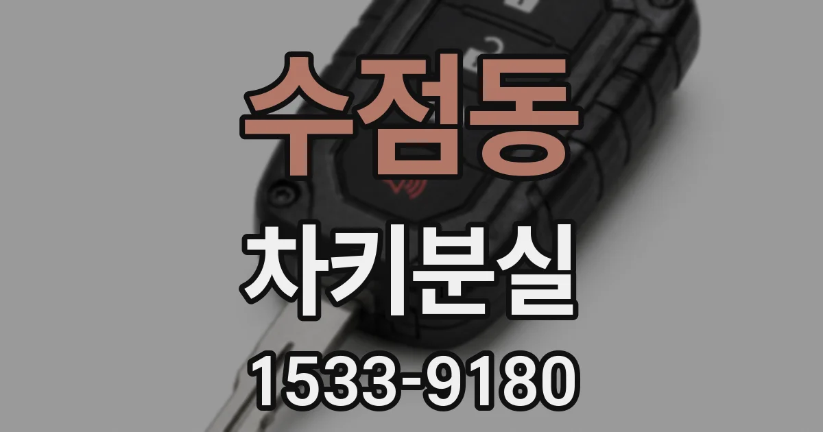 수점동 차키분실