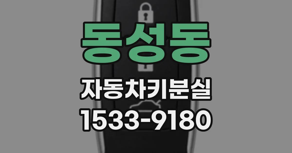 동성동 자동차키분실