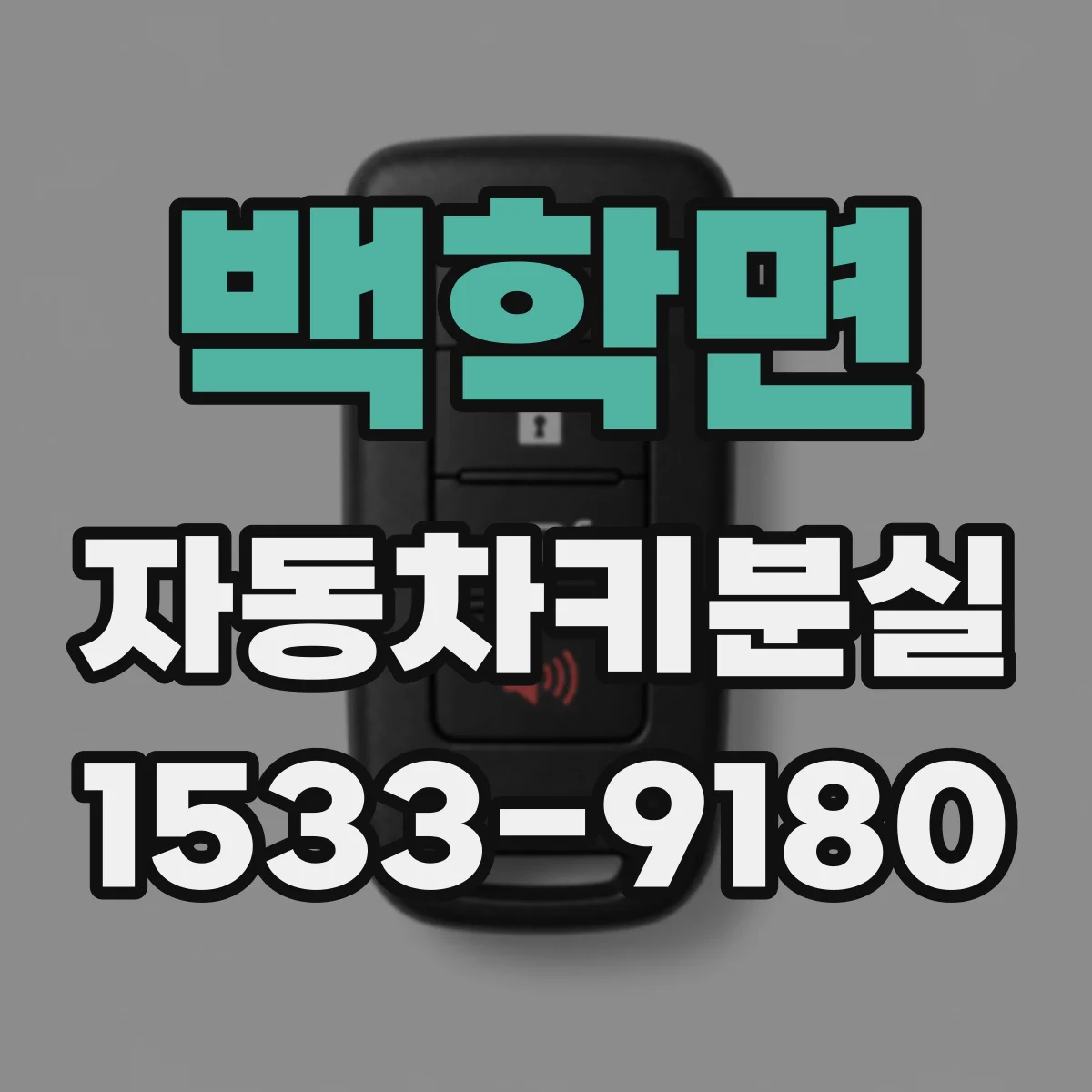 백학면 자동차키분실