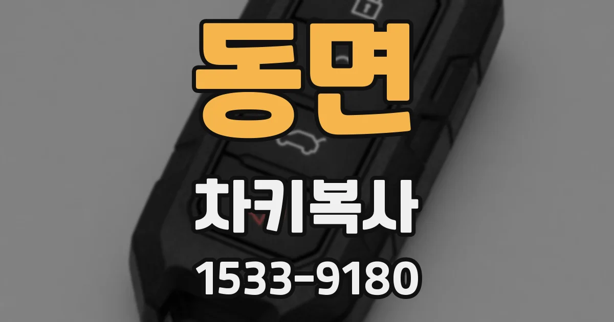 동면 차키복사