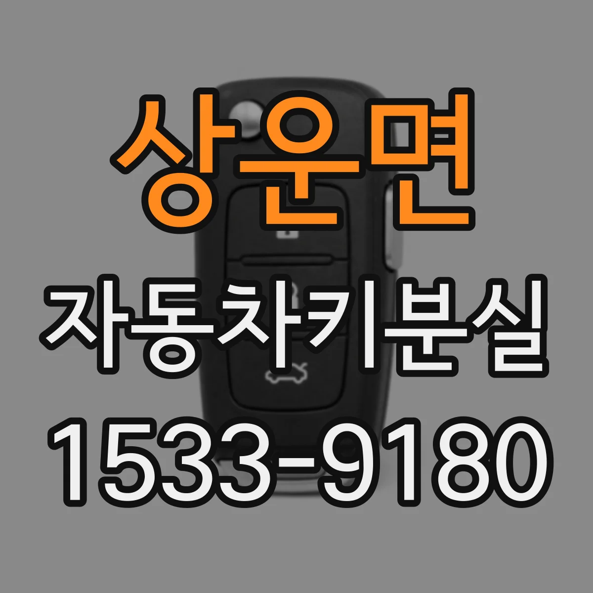 상운면 자동차키분실