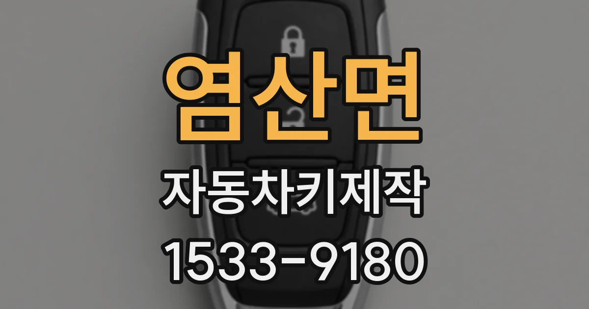 염산면 자동차키제작