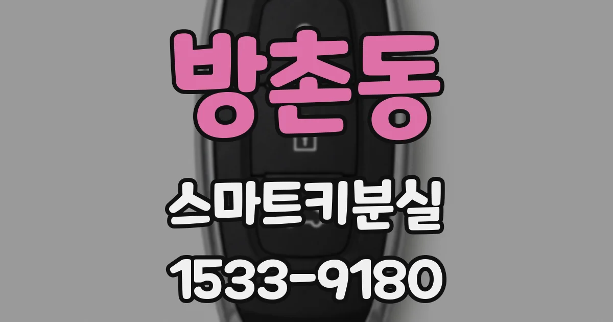 방촌동 스마트키분실