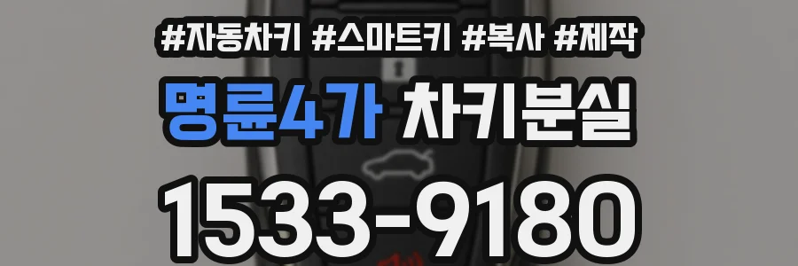 명륜4가 차키분실
