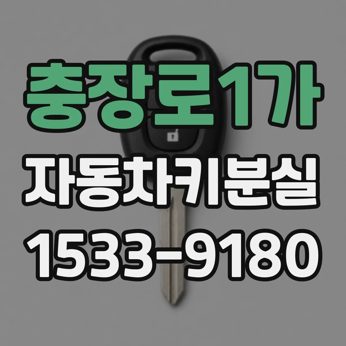 충장로1가 자동차키분실