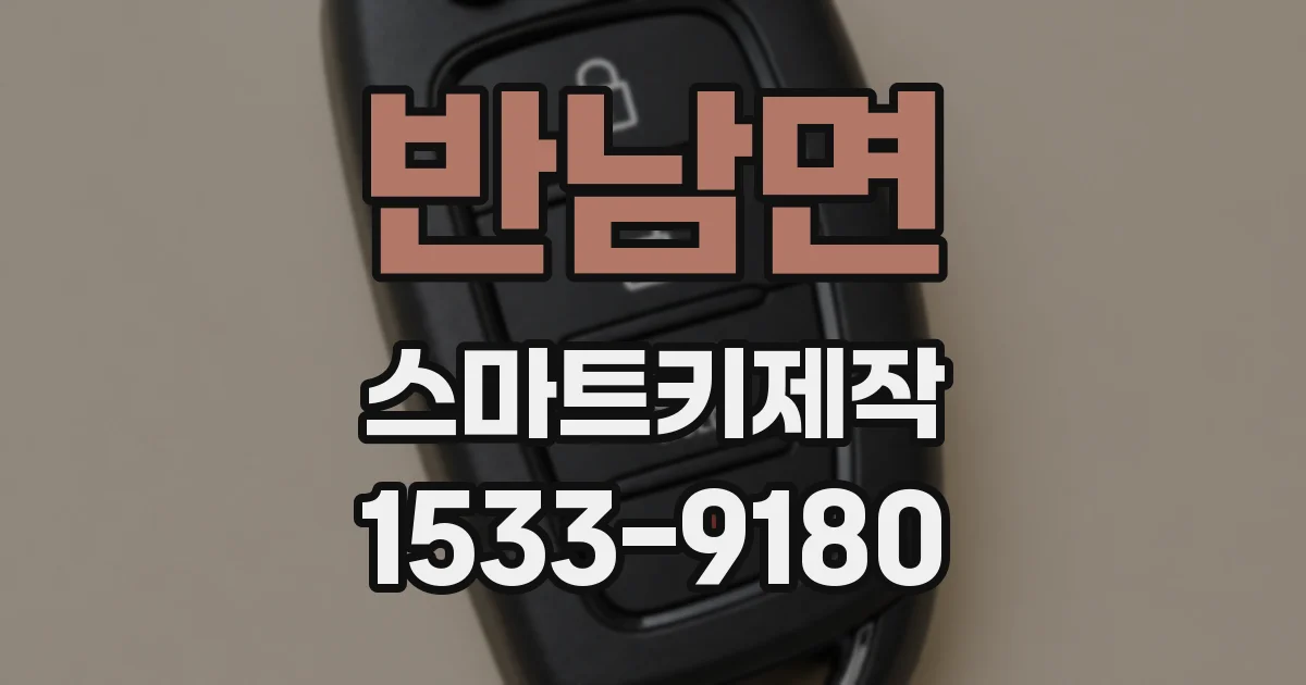 반남면 스마트키제작