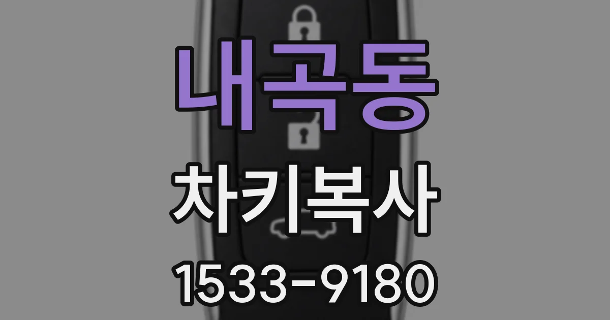 내곡동 차키복사