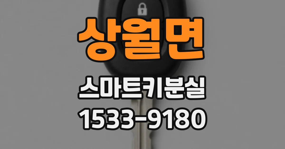 상월면 스마트키분실