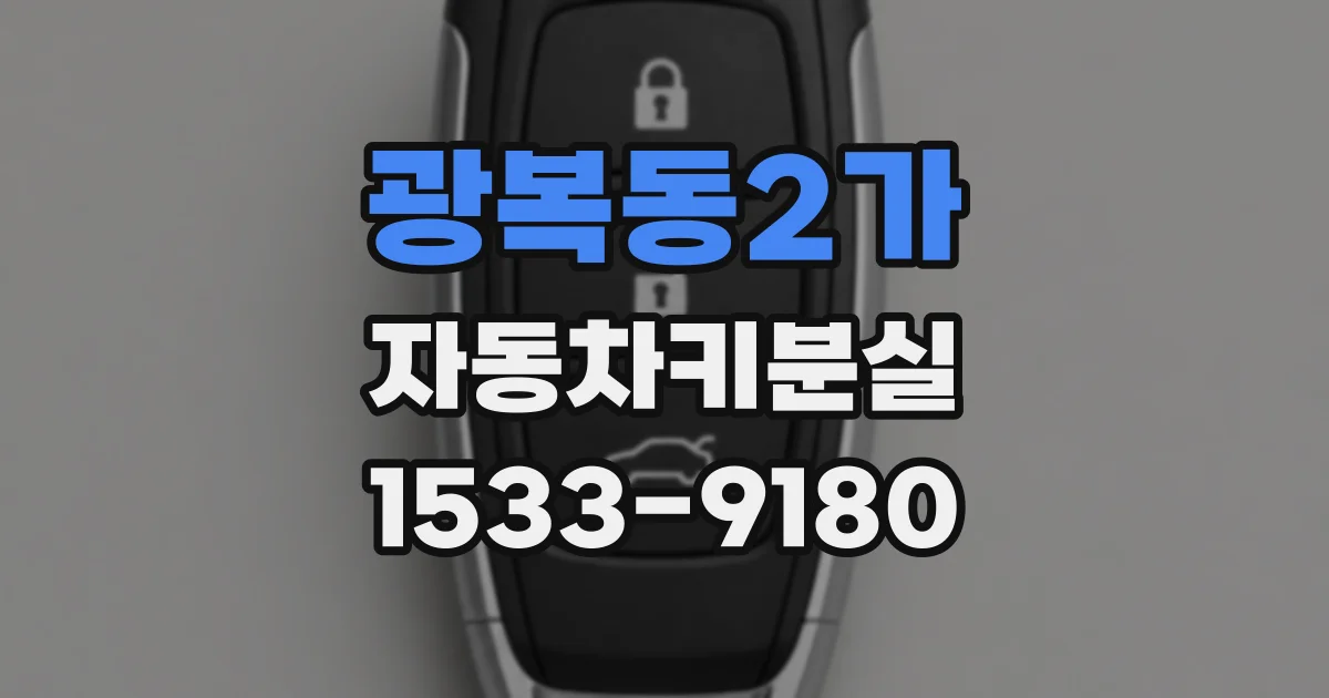 광복동2가 자동차키분실